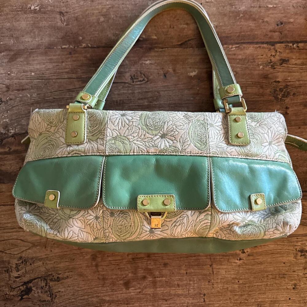Vintage Embroidered Cottage Core Tommy Hilfiger Grandma Tote bag purse